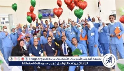 أورام الاقصر تحتفل بملائكه الرحمه في اليوم العالمي للتمريض