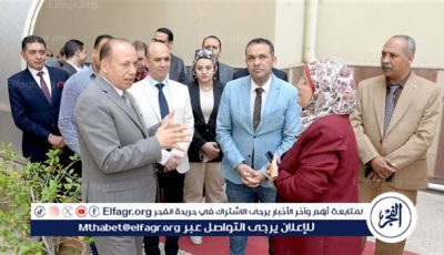 رئيس جامعة المنصورة يفتتح مجمع الاختبارات الإلكترونية بكلية التجارة