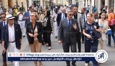 محافظ الإسكندرية وسفيرة الاتحاد الأوروبي في جولة  تفقدية  بشارع النبي دانيال